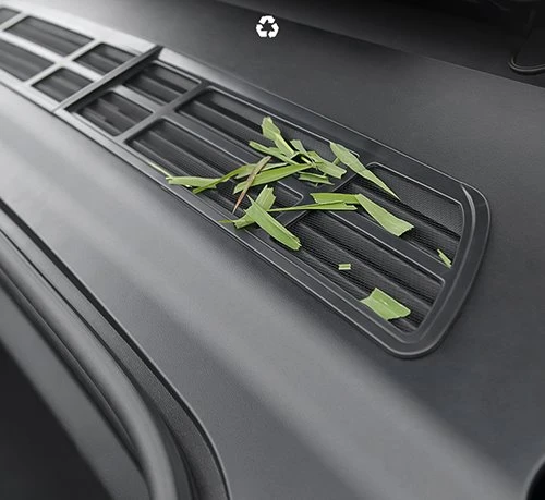 Tesla y air conditioner air intake protective cover has ventilation hole design