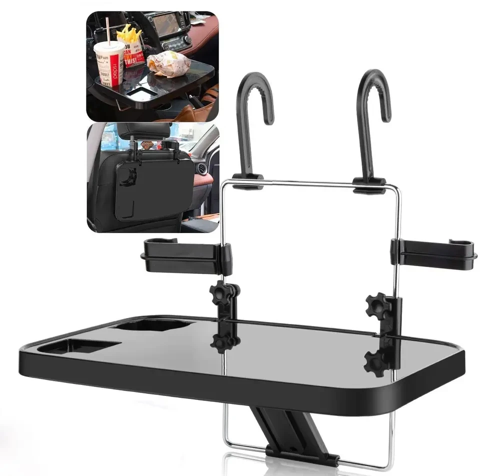 Folding Car Tray Khoom noj khoom haus thiab khoom txom ncauj