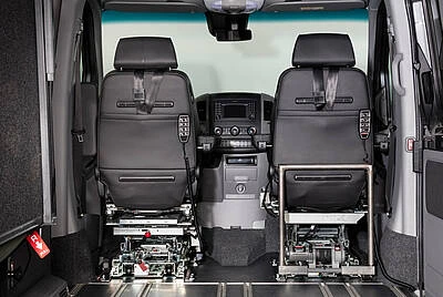 Cov rooj zaum Sprinter Van tuaj yeem raug tshem tawm